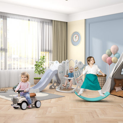 AIYAPLAY Cream White Foot-to-Floor Ride-On Car