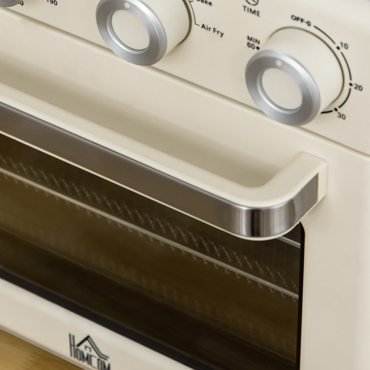 Retro 7-in-1 Toaster Oven: 4-Slice, Adjustable Temp & 60-Min Timer