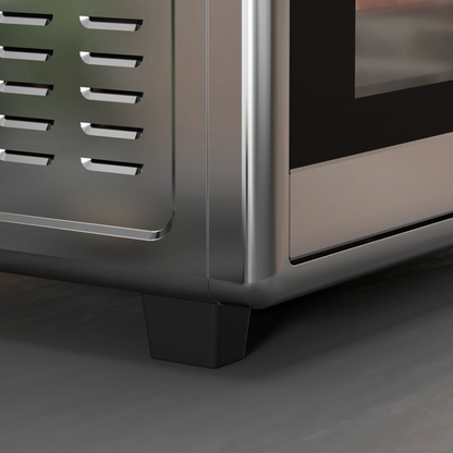 Portable 30L Mini Oven: Adjustable Temp, 60-Min Timer, 1600W Power