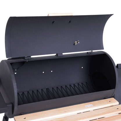 Portable Charcoal BBQ Grill & Offset Smoker