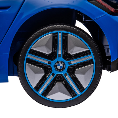 BMW i4 Licensed 12V Kids Electric Ride-On Car with Remote Control - Blue