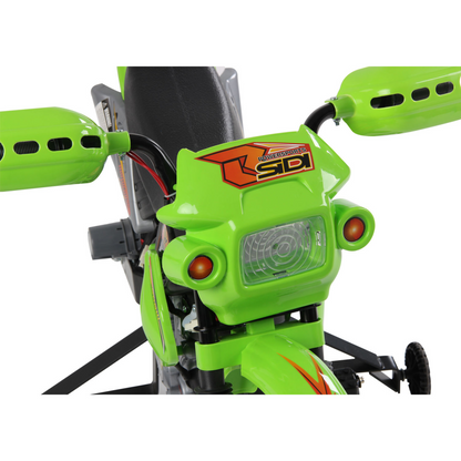 Adventure Green 6V Electric Motorbike for Kids Ages 3-6