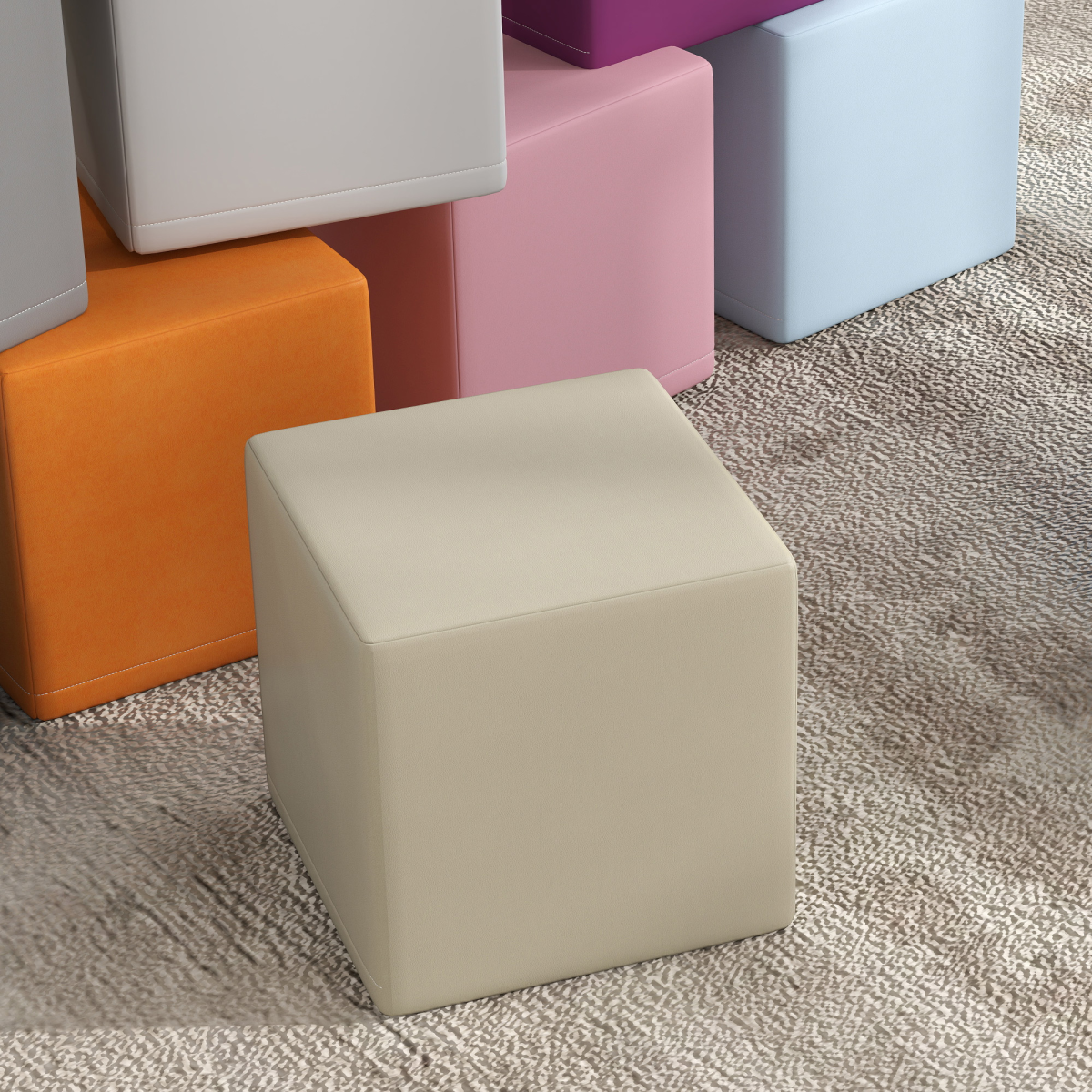 12-Piece Soft Foam Play Block Set in Blue