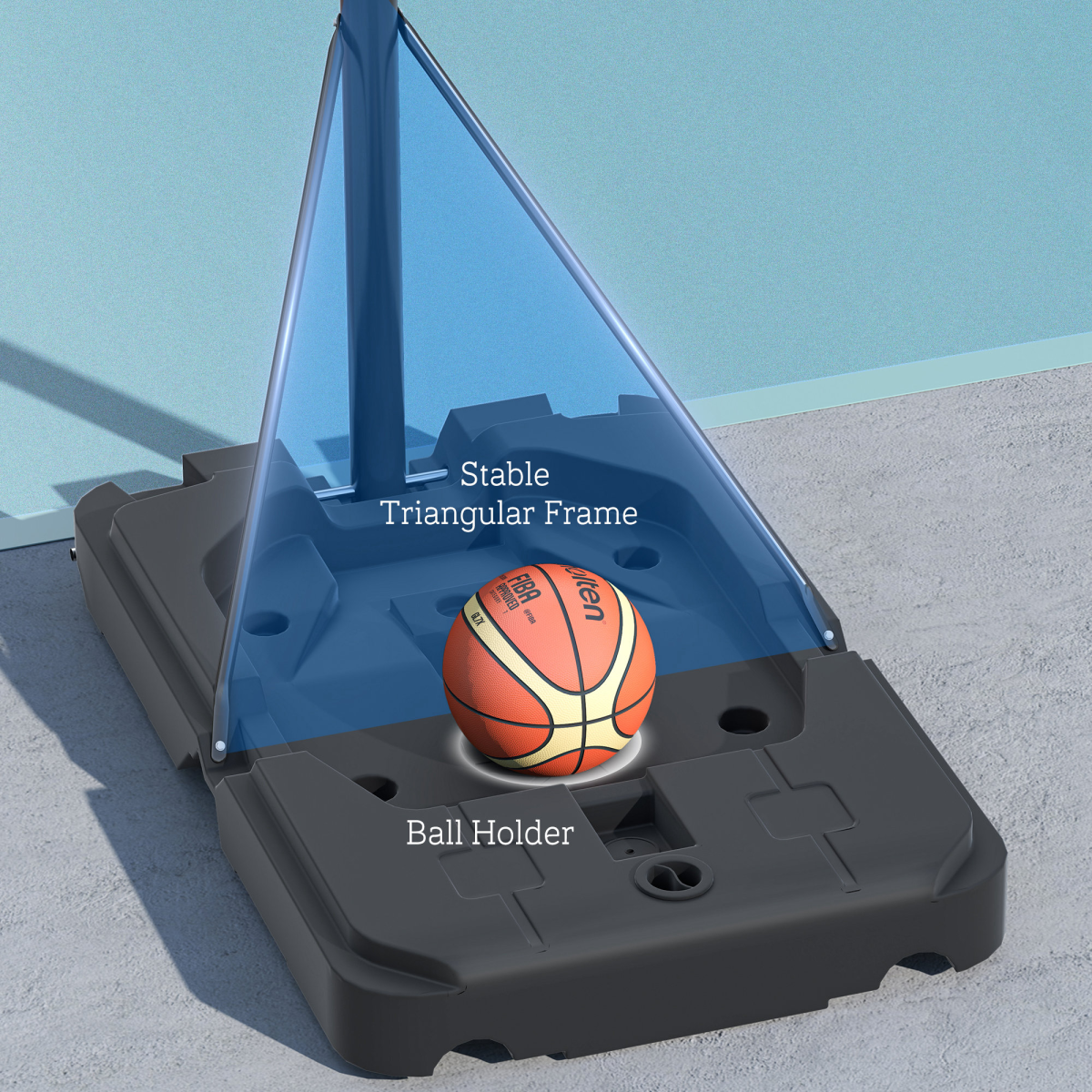 SPORTNOW Adjustable Portable Basketball Hoop