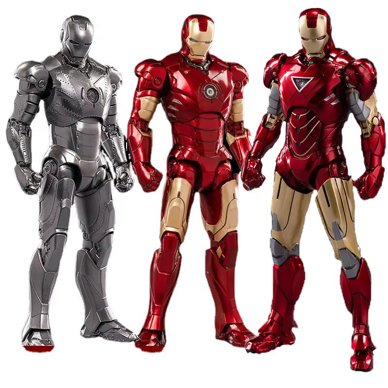 LED Light Iron Man 7" Movie Action Figure Tony Stark Legends Toys