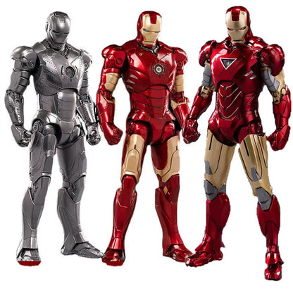 LED Light Iron Man 7" Movie Action Figure Tony Stark Legends Toys
