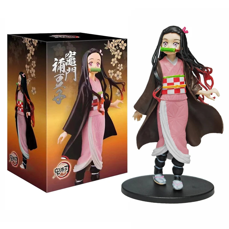 Ultimate Anime Demon Slayer Action Figures Set - Kamado Tanjirou, Nezuko, Zenitsu & Inosuke PVC Collectibles