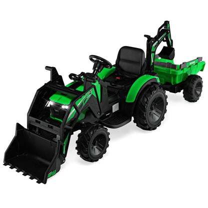3 in 1 Ride on Tractor and Trailer with Shovel Bucket