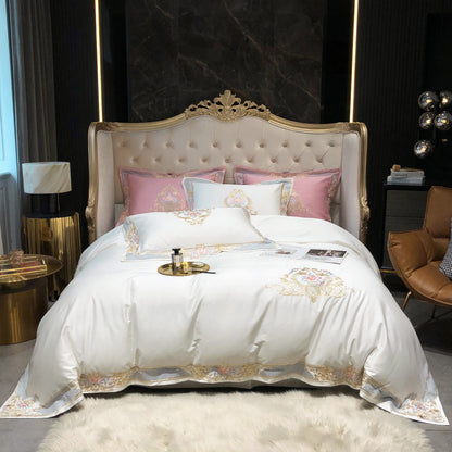 Prarie White Duvet Cover Set (Long-staple Sateen Cotton)