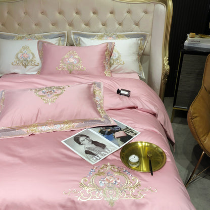 Prarie Pink Duvet Cover Set (Long-staple Sateen Cotton)