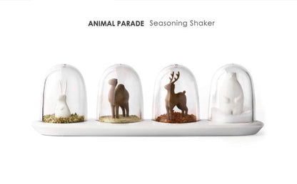 Cute Kitchen Seasoning Jar with Tray