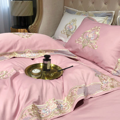 Prarie Pink Duvet Cover Set (Long-staple Sateen Cotton)
