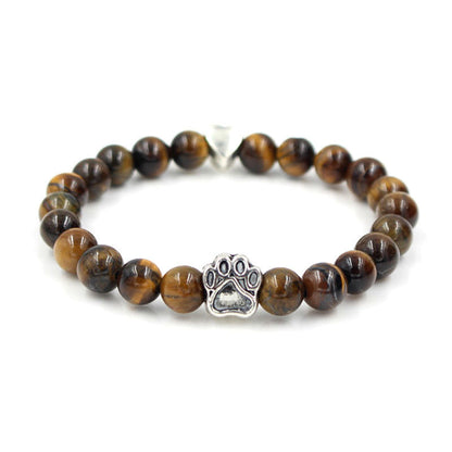 Natural Stone Dog Bracelet