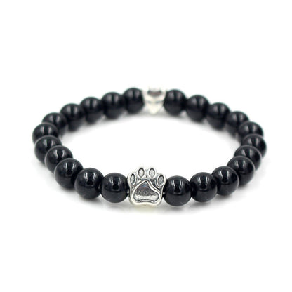 Natural Stone Dog Bracelet