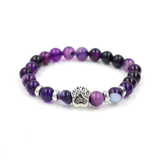 Natural Stone Dog Bracelet