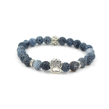 Natural Stone Dog Bracelet