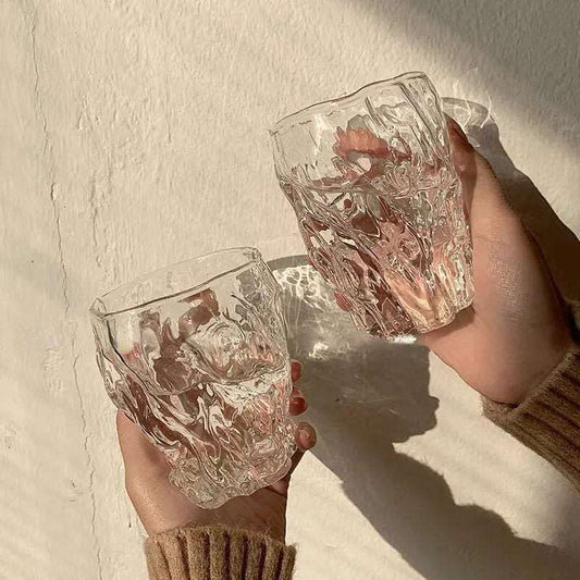 Creative Irregular Shape Water Drinking Glass - 2 Sizes