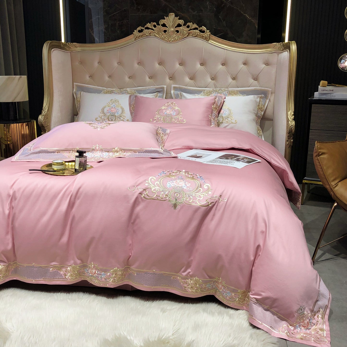Prarie Pink Duvet Cover Set (Long-staple Sateen Cotton)