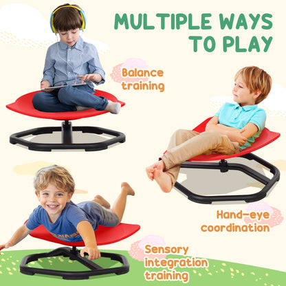 AIYAPLAY Spinning Sensory Chair for Autism - Red