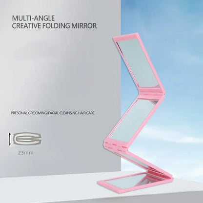 4 Panel Expandable Mirror,360 Degree Foldable Makeup Mirror Multifunction Portable for Hair Cuting,Styling,Grooming