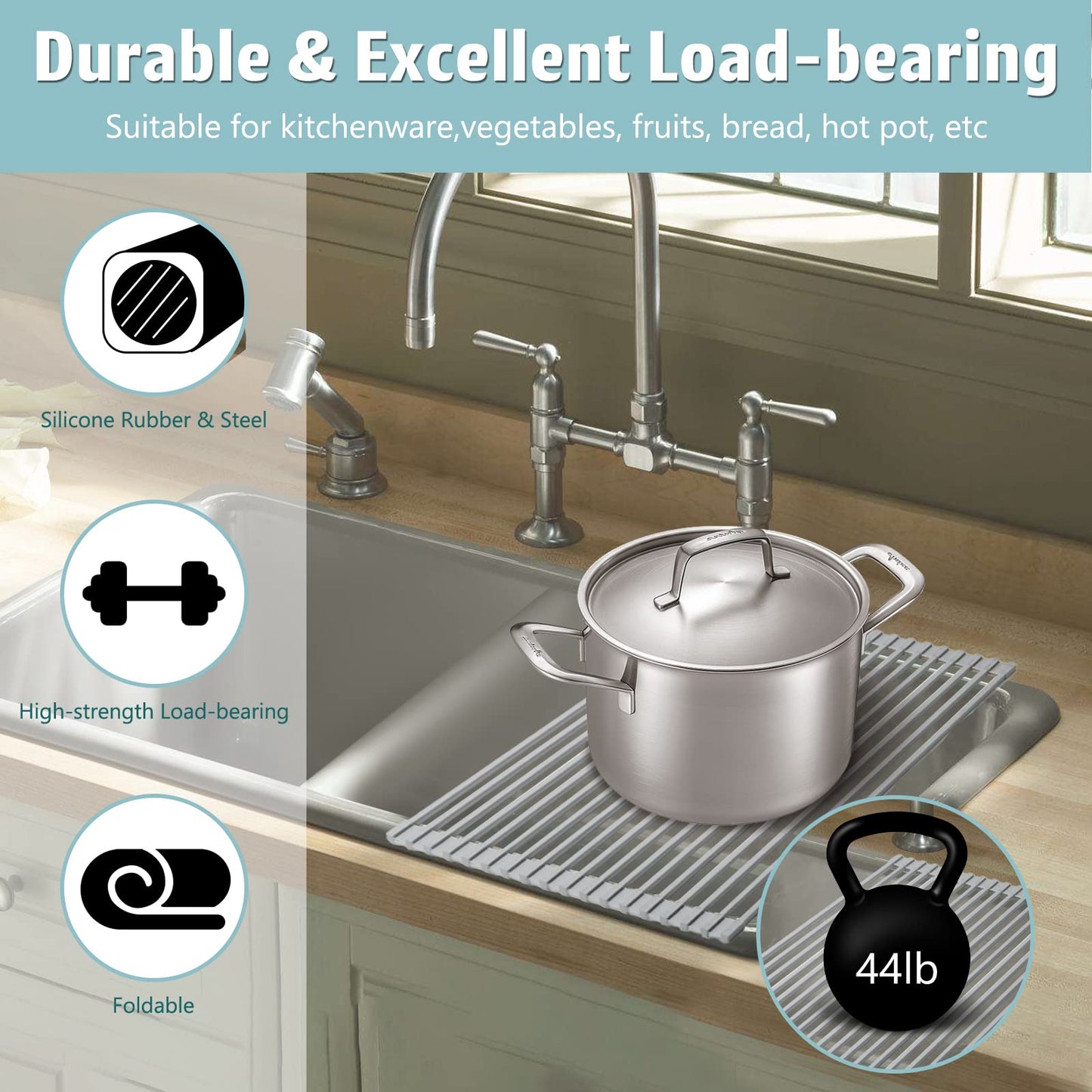 Roll Up Dish Drying Rack