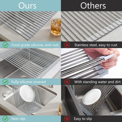 Roll Up Dish Drying Rack