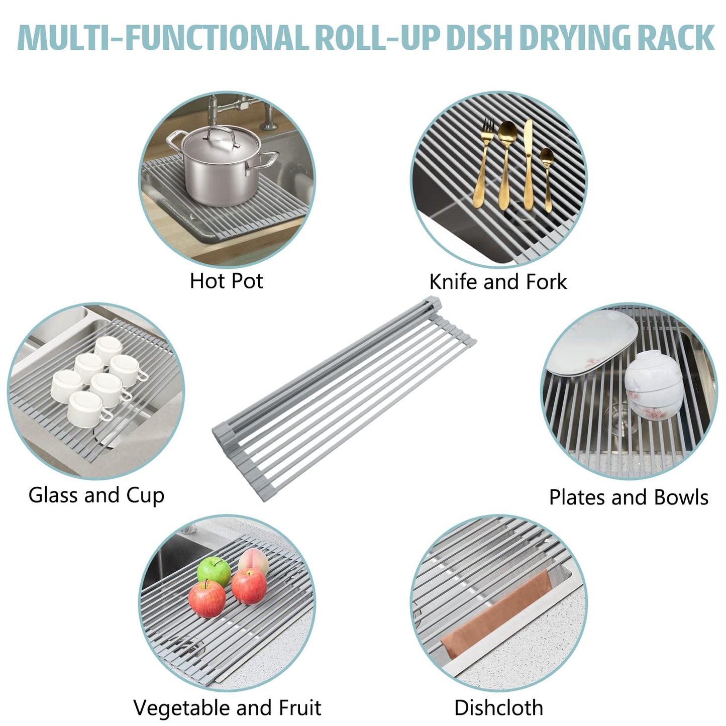 Roll Up Dish Drying Rack