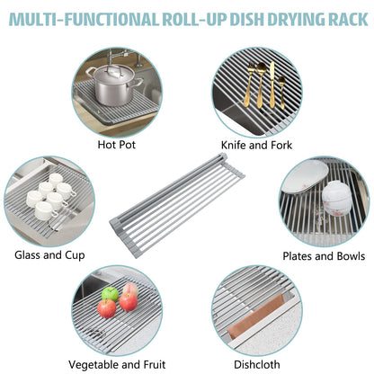 Roll Up Dish Drying Rack