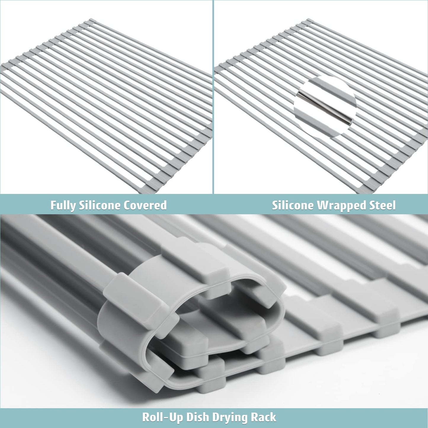 Roll Up Dish Drying Rack