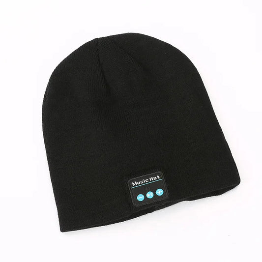 Bluetooth Music Beanie – Wireless Smart Hat with Built-in Speakers & Mic, Rechargeable Warm Headset for Running, Hunting & Camping