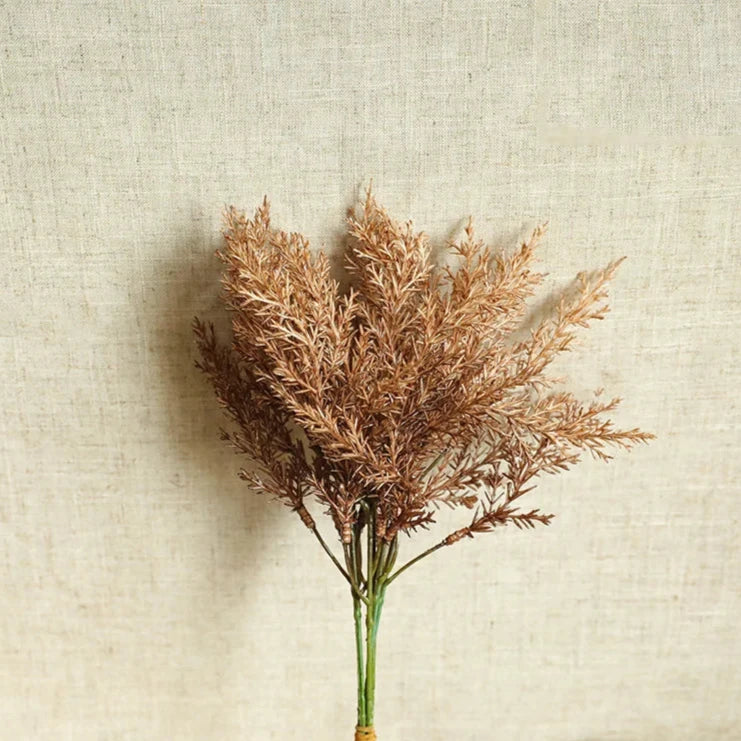 Set of 6 High Quality Artificial Bloom Filler - Beige & Brown