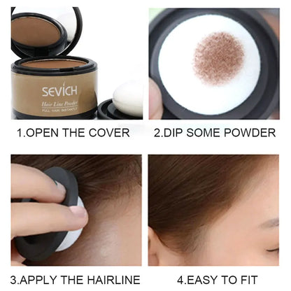Sevich Hairline Powder – 4g Hair Concealer Shadow for Natural Hairline & Thinning Hair Coverage (Unisex)