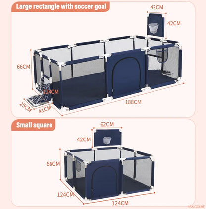 PANGDUBE Baby Playpen – Indoor Safety Fence & Ball Pit Playground for Kids 6 Months to 6 Years