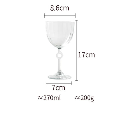 Elegant Nordic Ripple Champagne & Wine Glasses