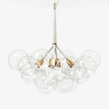 Modern Designer Clear Glass Chandelier Bubble Pendant - 3 Colours