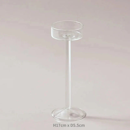 Modern Hand-Blown Tea Light Candle Holders Set - 3 Sizes