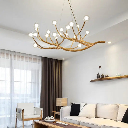 Modern Heritage Tree Branch Chandelier With Glass Bubbles - 4 Sizes