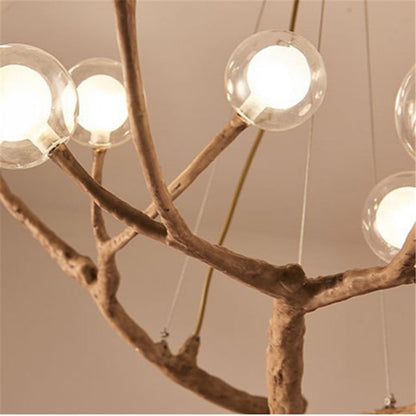 Modern Heritage Tree Branch Chandelier With Glass Bubbles - 4 Sizes