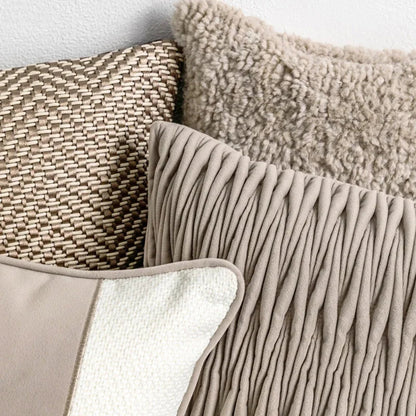 Modern Nordic Oatmeal Weave Stripe Luxury Cushion Cover - 3 Sizes