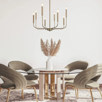 Modern Scandinavian Farmhouse Pendant Chandelier 6 & 8-Light - 2 Colours