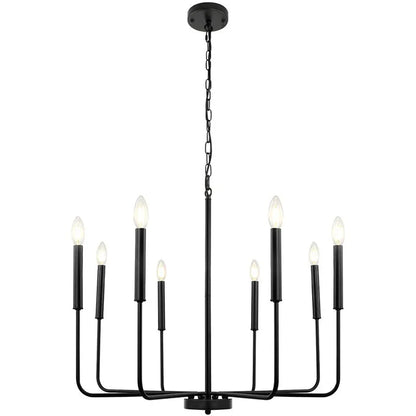 Modern Scandinavian Farmhouse Pendant Chandelier 6 & 8-Light - 2 Colours