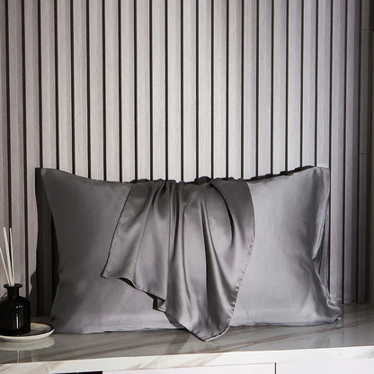 Natural 100% Mulberry Silk Pillowcase - White, Khaki, Silver, Grey & Blue