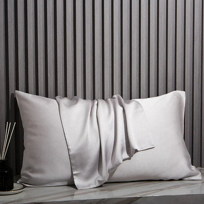 Natural 100% Mulberry Silk Pillowcase - White, Khaki, Silver, Grey & Blue