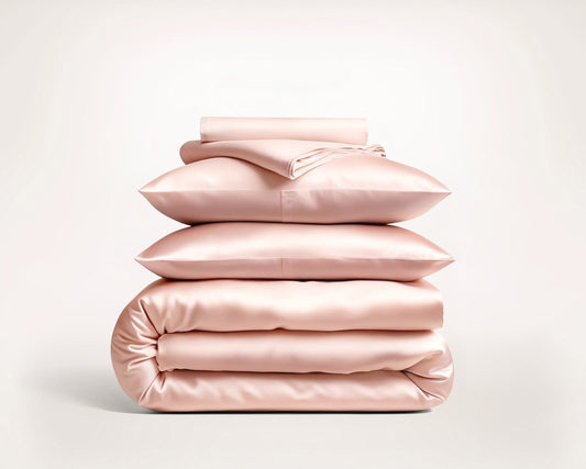 Premium Pink Mulberry Silk Bedding Set