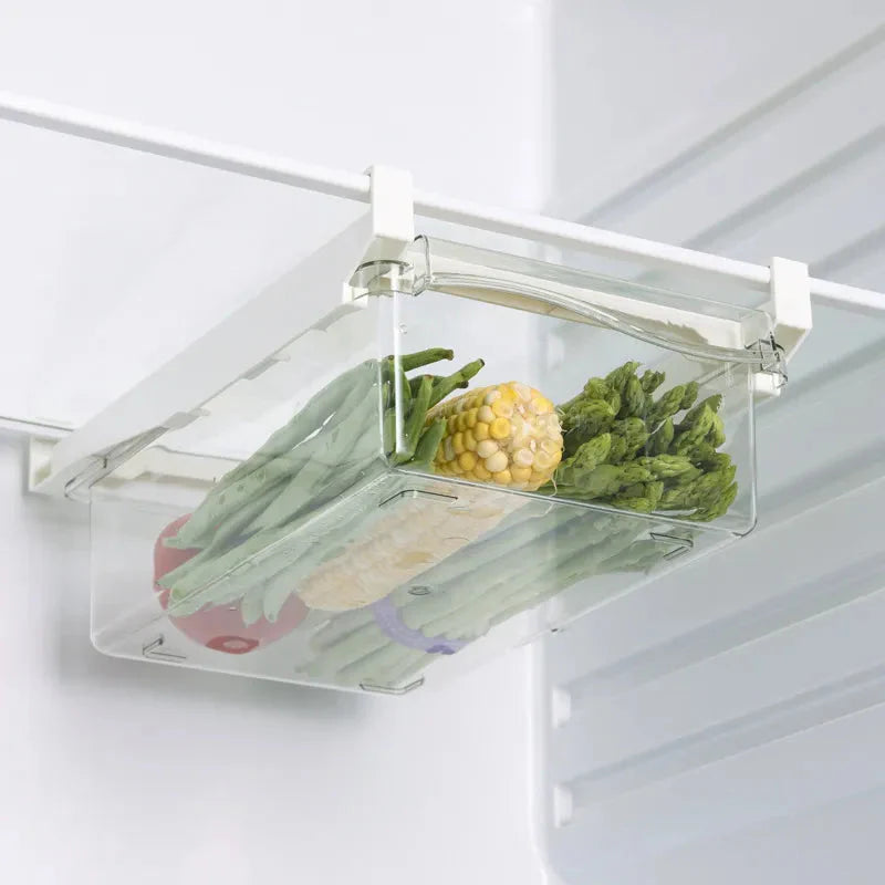 Refrigerator Food Storage Organiser Drawer for Vegetables, Egg, Fruit & Snacks - 2 Styles