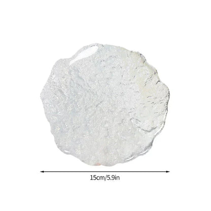 Round Irregular Shaped Decorative Jewellery Glass Tray - 4 Styles