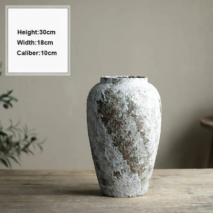 Rustic Distressed Luxury Ceramic Vase - 3 Sizes