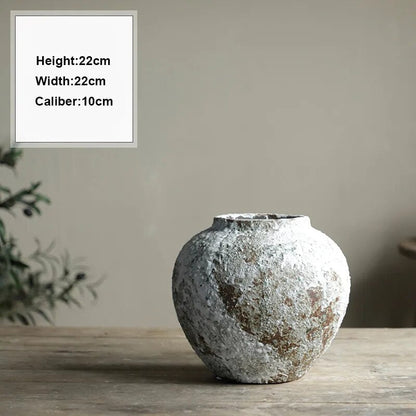 Rustic Distressed Luxury Ceramic Vase - 3 Sizes