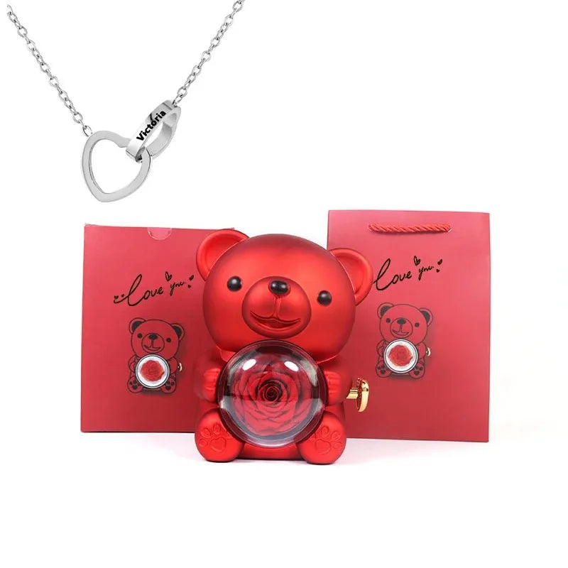 Teddy Bear Rose Gift Set