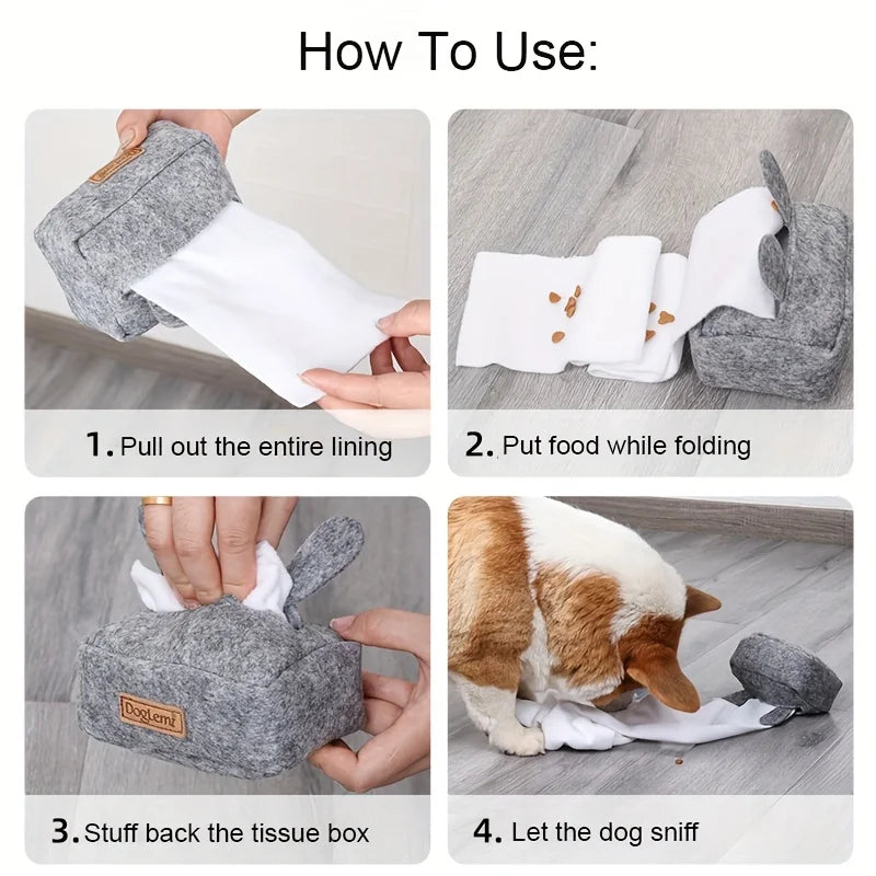 Plush Dog Snuffle Toy – Interactive Chew & Slow Feeding Toy for Small & Medium Dogs